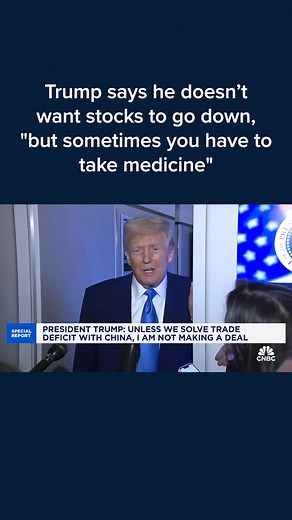2.5M views · 22K reactions | President Donald Trump said Sunday evening that he is not intentionally engineering the ongoing stock market sell-off, but said little to try and dissuade it. Read the full story: cnb.cx/4joSA5C | CNBC | Facebook