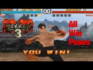 Tekken 3: All Win poses - All Characters