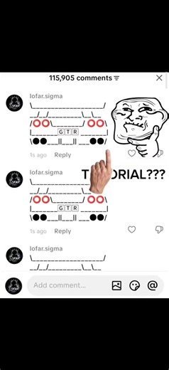 GTR comment tutorials wait for last movement ✅☠️ #gtr #comment #trollface #unbelievable #edit #fyp