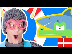 Ro, ro, ro din båd, DANS MED!, løb fra krokodille, haj og enhjørning | Lille Bille