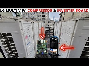 HVAC Service Call: LG MULTI V IV Compressor & Inverter Board Replacement (LG Error Code CH21/CH29)