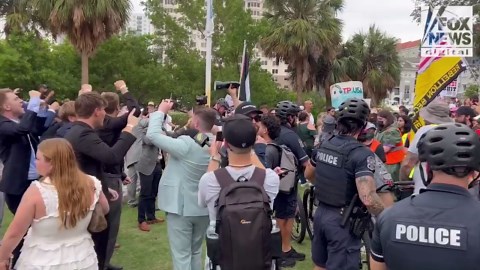 Anti-ICE protesters descend on Turning Point USA Student Action Summit