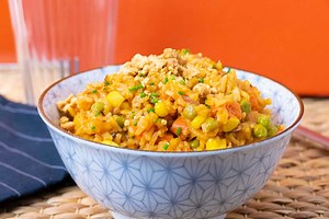 One-pot coconut veggie rice - vegan