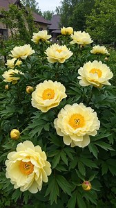 Beautiful yellow peonies garden🌼🌼🌼! #peony #flowerslovers #gardening #flowers | Ammy Lia