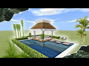 MINECRAFT: HOW TO BUILD SWIMMING POOL WITH GAZEBO | EASY!!