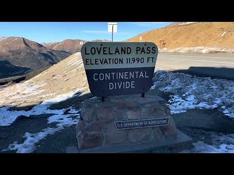 Loveland Pass, Colorado - Intense drive and continental divide