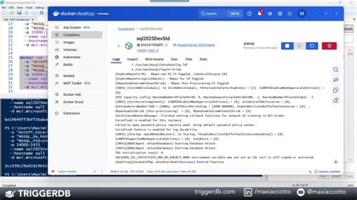 Probá el nuevo SQL Server 2025 SIN instalar nada usando Docker | Maximiliano Accotto