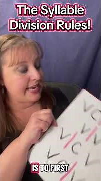 Teach students the syllable division rules so they can read and spell. #phonics