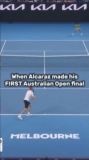 Alcaraz Makes first Australian Open Final #alcaraz #tennis #australianopen #carlosalcaraz #zverev