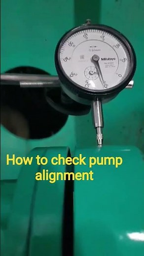 How to check pump alignment