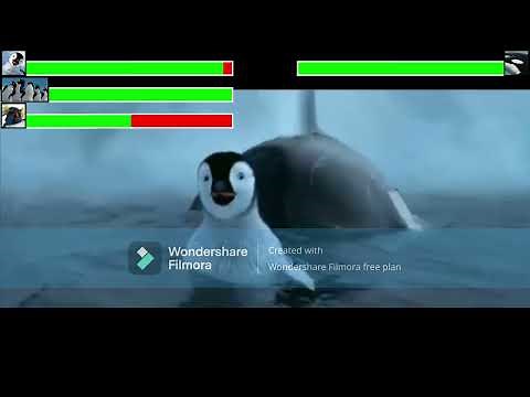 Happy Feet [2006] - Orca Attack with Healthbars