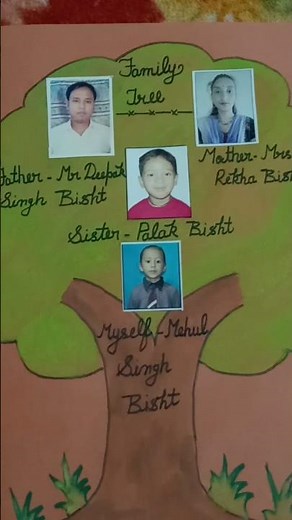 How To Draw Family Tree|🎄 family tree chart|how to make family tree step by step|