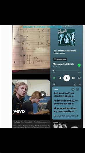 The Police - Message In A Bottle #guitarlesson #chords #tabs #thepolice