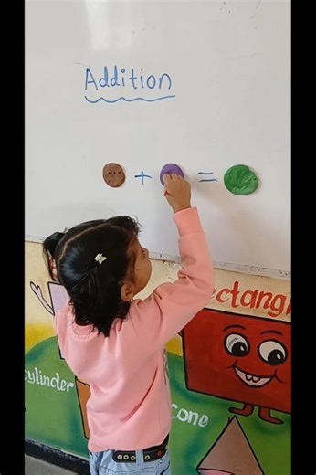Easy addition method for children ✏️➕✨#Learning addition with joy and smiles 😄# Addition Activity#🥰.