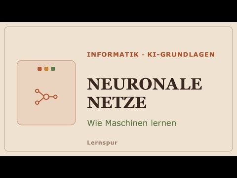 Neuronale Netze einfach erklärt – Aufbau, Gewichte & Lernen | Informatik Abitur