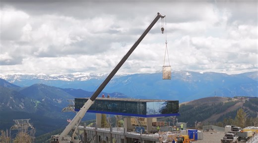 Big Sky Explorer Gondola Construction Update: Upper Terminal Enclosure Complete