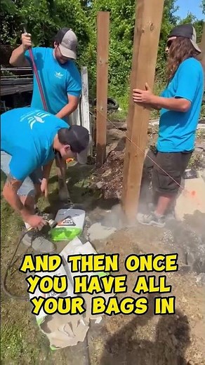 How to Set Fence Posts with Concrete Kwik Mix