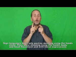 Basic introduction to Sign Language grammar, structure, tenses etc.