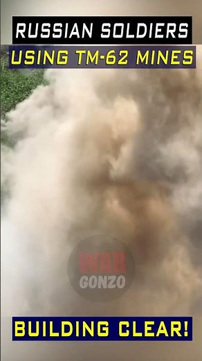 Russian Soldiers Use TM-62 Mines for Building Demolition