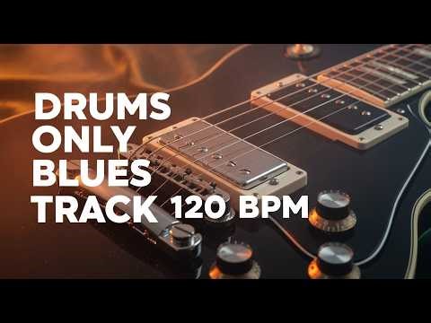 Drums Only Blues Track - 120 BPM - Very Easy Track