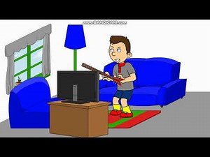 Classic Caillou Rages At Guitar Hero
