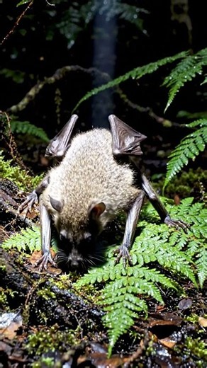 Why does this bizarre bat in New Zealand sprint on the ground instead of flying? #ShortTailedBat