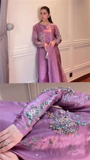 Nureh Luxury Tiny Twinkles Lawn Collection - Onion Pink Hand Embellished #shorts #nureh #snazzy #yt