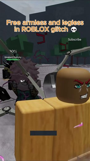 Free KORBLOX and armless ROBLOX glitch 💀 #thestrongestbattlegrounds #cbum #tiktoktrend #fypシ゚viral