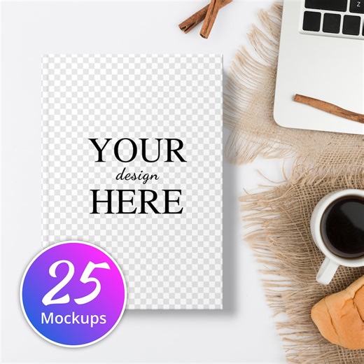 PNG Book Mockup Bundle, Notebook Mockup Transparent Background Mock Up, Edit in Canva, Photoshop, Notebook Mockup, Mock Up - Etsy