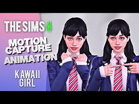 The Sims 4 | "Cute Kawaii Girl" Animation Pack Download