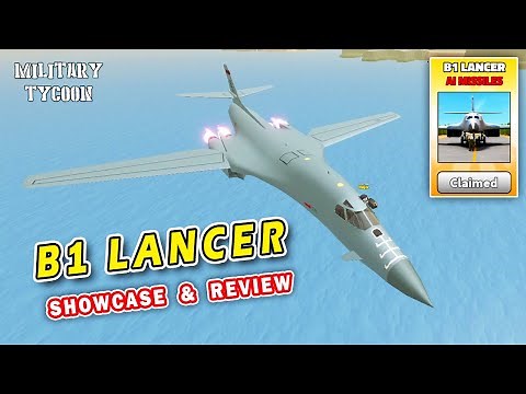 B1 LANCER Bomber Showcase & Review in Military Tycoon Roblox