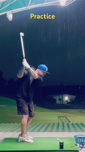 Rain practice w/o coach. 8 time felon, 22 years since playing. #golf #golfswing #shorts #golftips