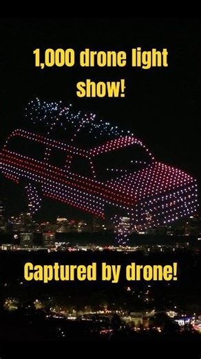 1,000 Drones Light Up Atlanta’s Skyline | Chevy Christmas Show at Piedmont Park from the Air