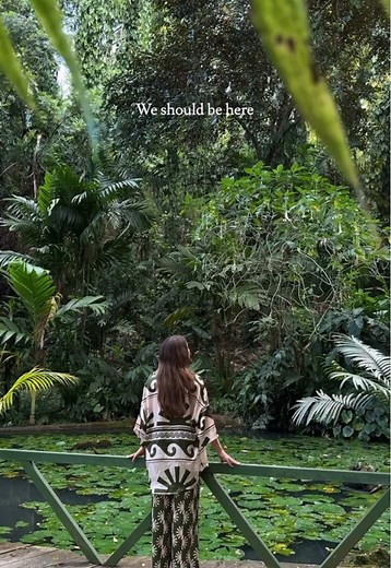 Trade the rush for this 🌿 📍 Garden of the Sleeping Giant, Sabeto 🚗 15 mins by land from Nadi Airport #fiji #botanicalgarden #nadi #serene #traveltok