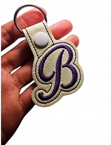ITH Key Fob Machine Embroidery Designs| Alphabet Script Letters From A to Z. - Etsy