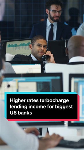 Three of the biggest US banks set a fresh record in the third quarter for how much they earned from lending, with customers continuing to borrow even as interest rates increased. @Norah Mulinda | Finance 💰 reports. #banks #finance #money #business
