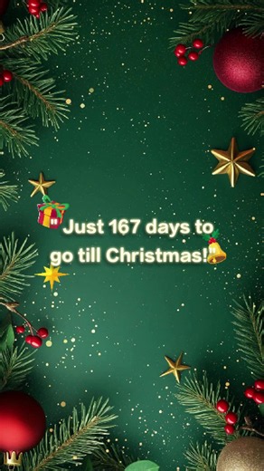 Christmas countdown 2026 — days until Christmas (167 days)