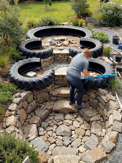 DIY Tiered Garden Pond & Waterfall