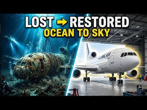 Aircraft Recovery from Deep Ocean 🌊✈️ | Full Restoration ASMR | Lost Plane Reborn