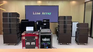 Line Array Sound System 2 Way Dual 12 Inch Neodymium Line Array Powered Outdoor Stage Performance Line Array Speaker System