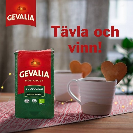 Vem vill du överraska med ett oväntat besök i jul? Med ditt svar i kommentaren är du med och tävlar om 5 paket Gevalia. Tävlingsregler hittar du här: http://bit.ly/vinn-kaffe | Gevalia