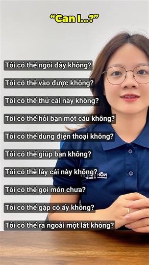 131K views · 1.6K reactions | 樂 Bạn đã bao giờ tự hỏi cách dùng “Can I…” chuẩn kiểu người bản xứ chưa? Cùng NQH IELTS khám phá những cụm từ thông dụng với “Can I…” giúp bạn hỏi, xin phép hay đề nghị tự nhiên, lịch sự và trôi chảy trong mọi tình huống! ️✨ #nqhielts #giaotieptienganh | NQH IELTS | Facebook