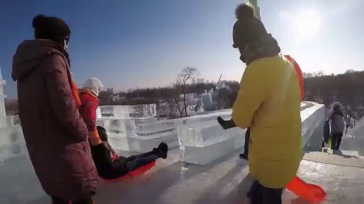 170K views · 3.8K reactions | This 984 foot long ICE SLIDE is at the world’s biggest ice festival ❄️ | And Go | Facebook