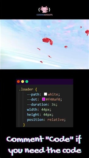 Code Flying Butterflies in 60 Seconds! 🦋 #javascript #shorts #codingaxolotl