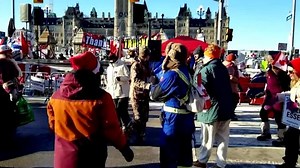 'Freedom convoy' protesters dance in Ottawa