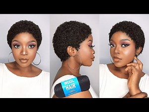 WOW😱 Very Simple And Easy Crochet Low Cut Afro Wig Using Brazilian Wool