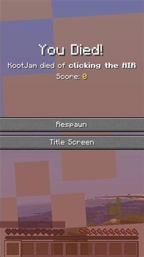 Minecraft, But I Can't Click Air #minecraft