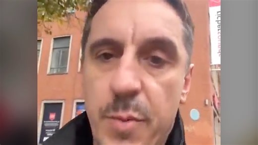 Gary Neville makes feelings clear amid Union flag controversy video