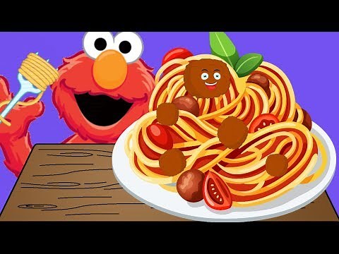 On Top Of Spaghetti | Spaghetti Song | Nursery Rhymes & Kids Songs | Sesame Street | Lyrics | Elmo