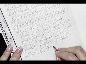 Part 2: Writing with Palmer Method cursive (numbers, uppercase and lowercase). No talking ASMR